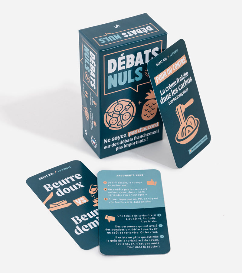 L'avant gardiste Débats Nuls jeu de société apéro 50 cartes