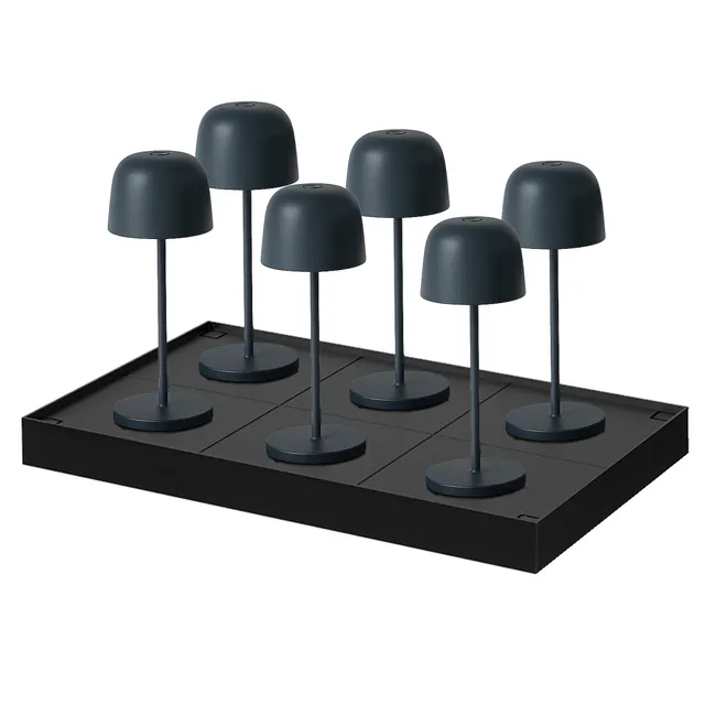 Red Deco Lampe sans fil Sophia Rock lot 6 lampe table gris H28cm