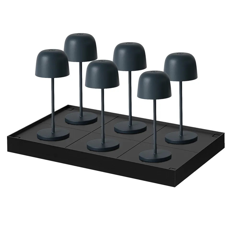 Red Deco Lampe sans fil Sophia Rock lot 6 lampe table gris H28cm