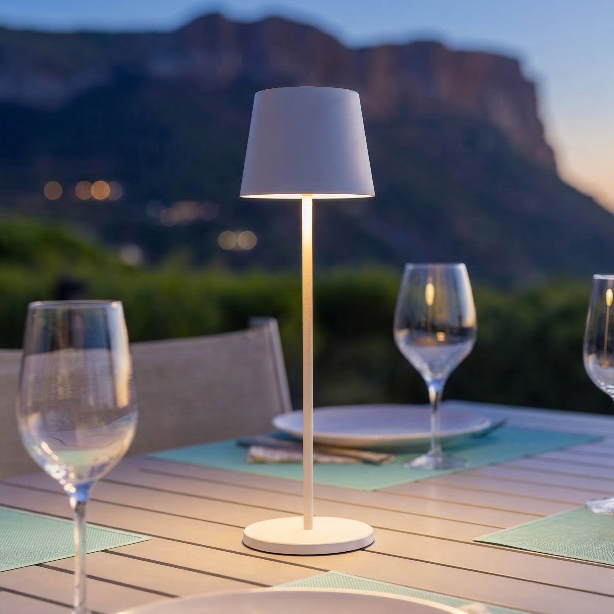 Red Deco KELLY WHITE lampe sans fil blanche touch 38cm