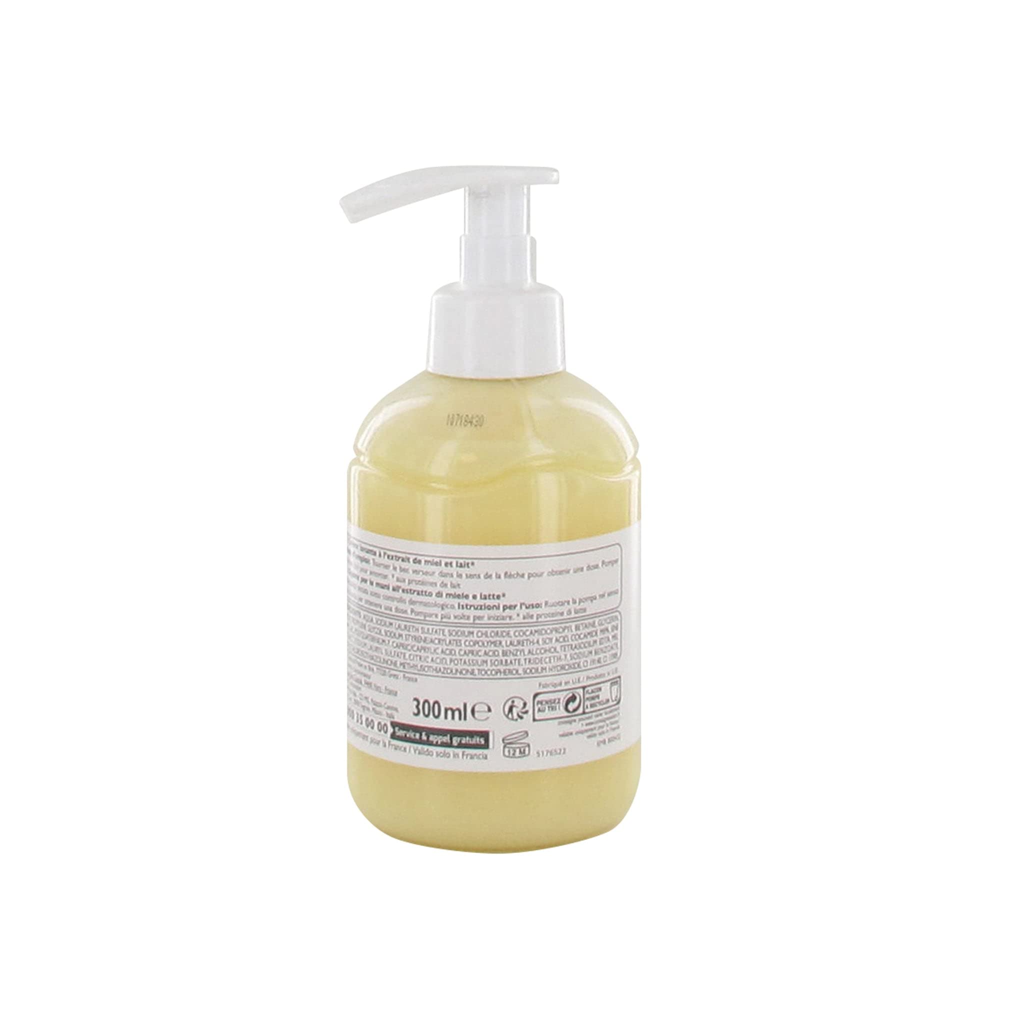 Leader Price Sooa crème lavante miel et lait 300ml peau douce