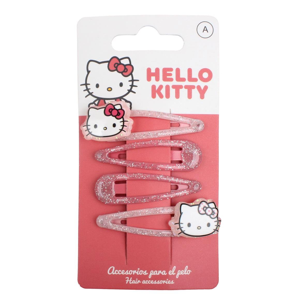 Hello Kitty 4 barrettes cheveux fille