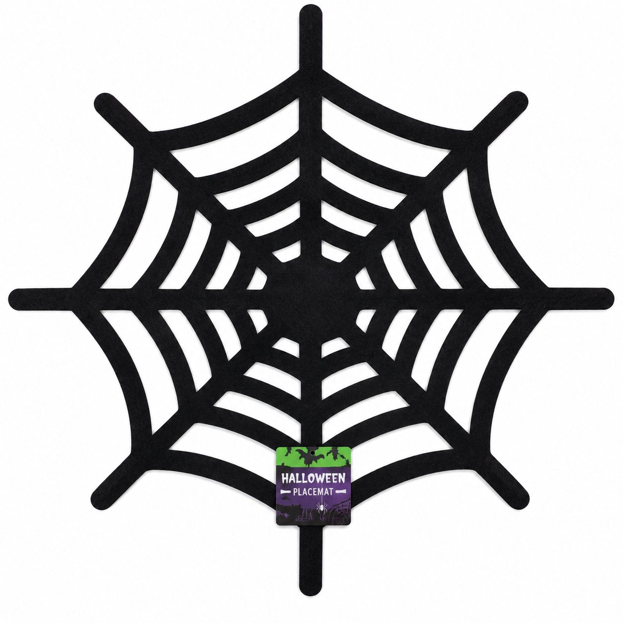 Stokomani Maison set de table feutrine Halloween Ø38cm noir