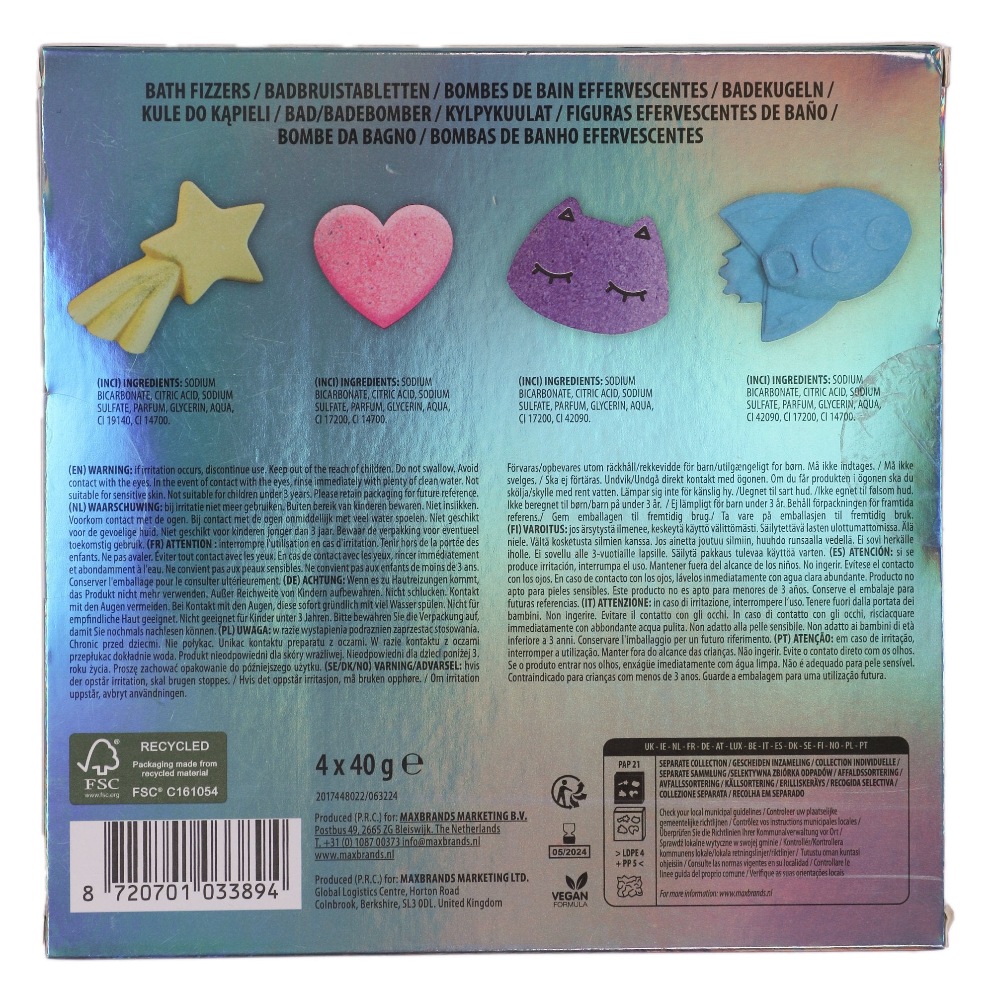 Stokomani Cosmic vibes Coffret boule de bain cadeau beauté
