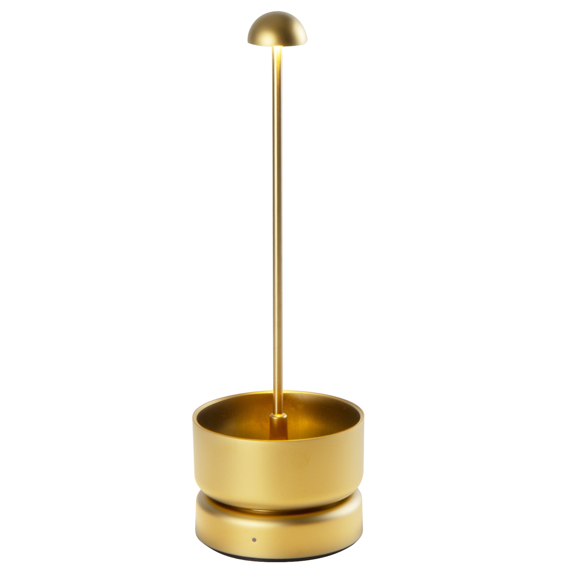 Red Deco Basket Gold lampe sans fil LED dorée tactile H31cm