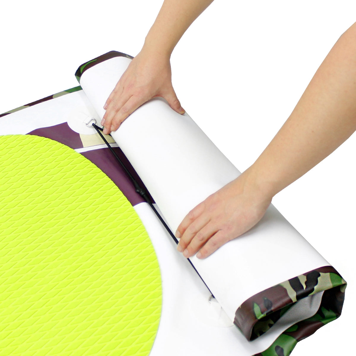 ECD Germany paddle gonflable SUP 308 cm vert PVC pompe