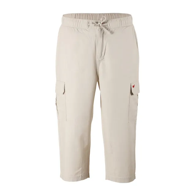 Pantacourt lin coton beige homme 38 à 46 élégant