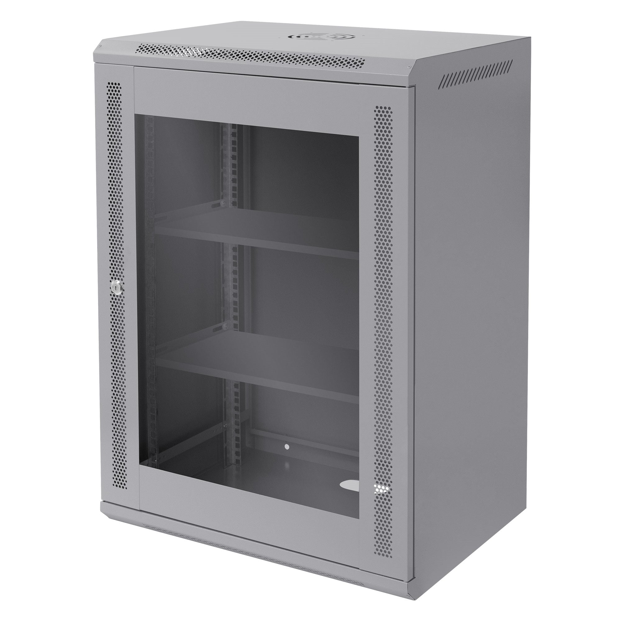 ECD Germany Werkstatt & Werkzeuge Baie réseau 19" 16U gris 60kg monté