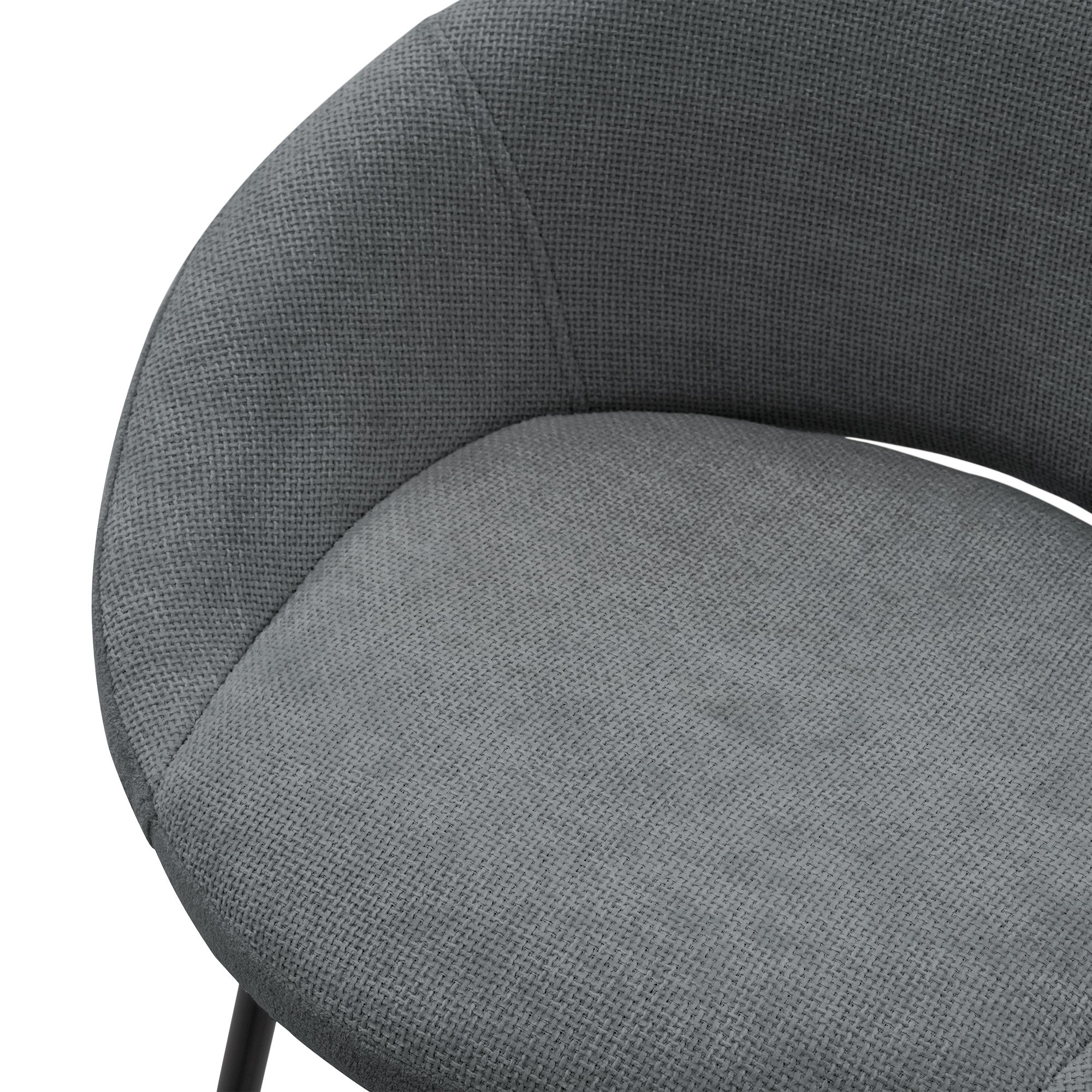 ML-Design tabouret bar lot 2 anthracite 56x94x50 cm dossier