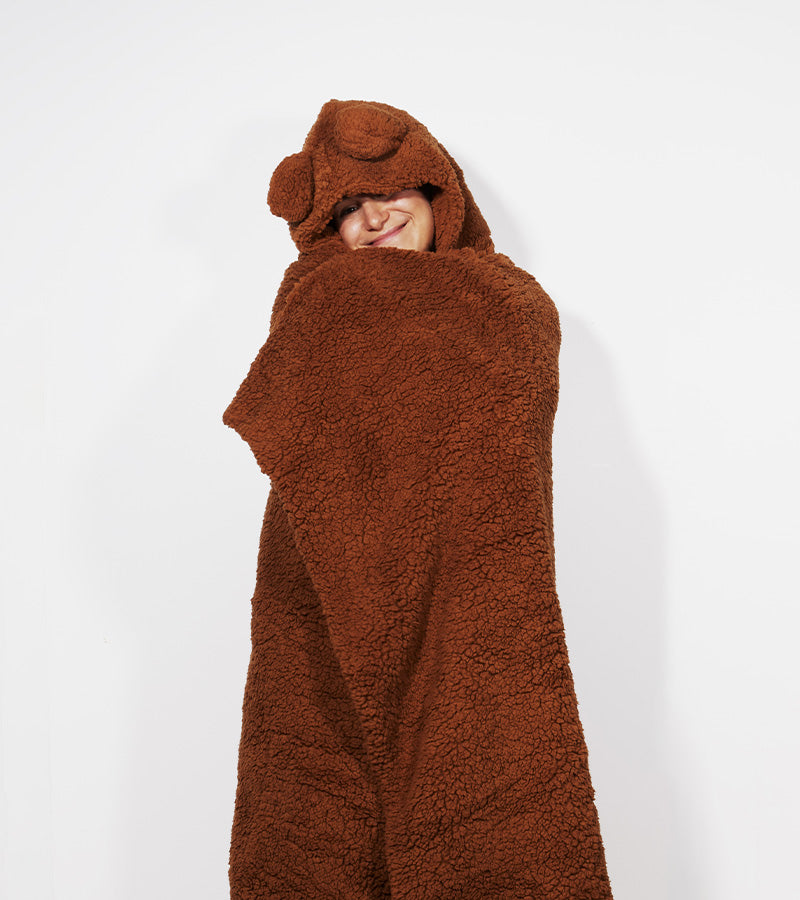 L'avant gardiste Cocooning plaid oreilles d'ours doux chaud
