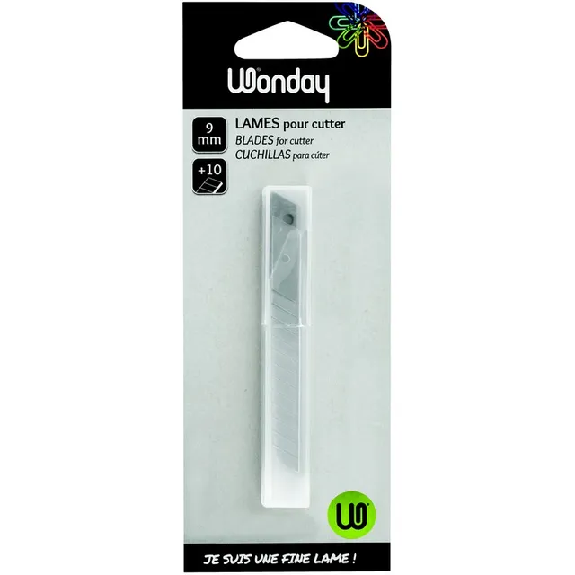 Safe Tool Bricolage étui 10 lames de cutter 9 mm