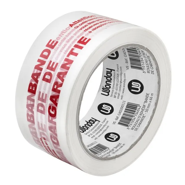 Safe Tool Adhésif Bande de garantie 66 m