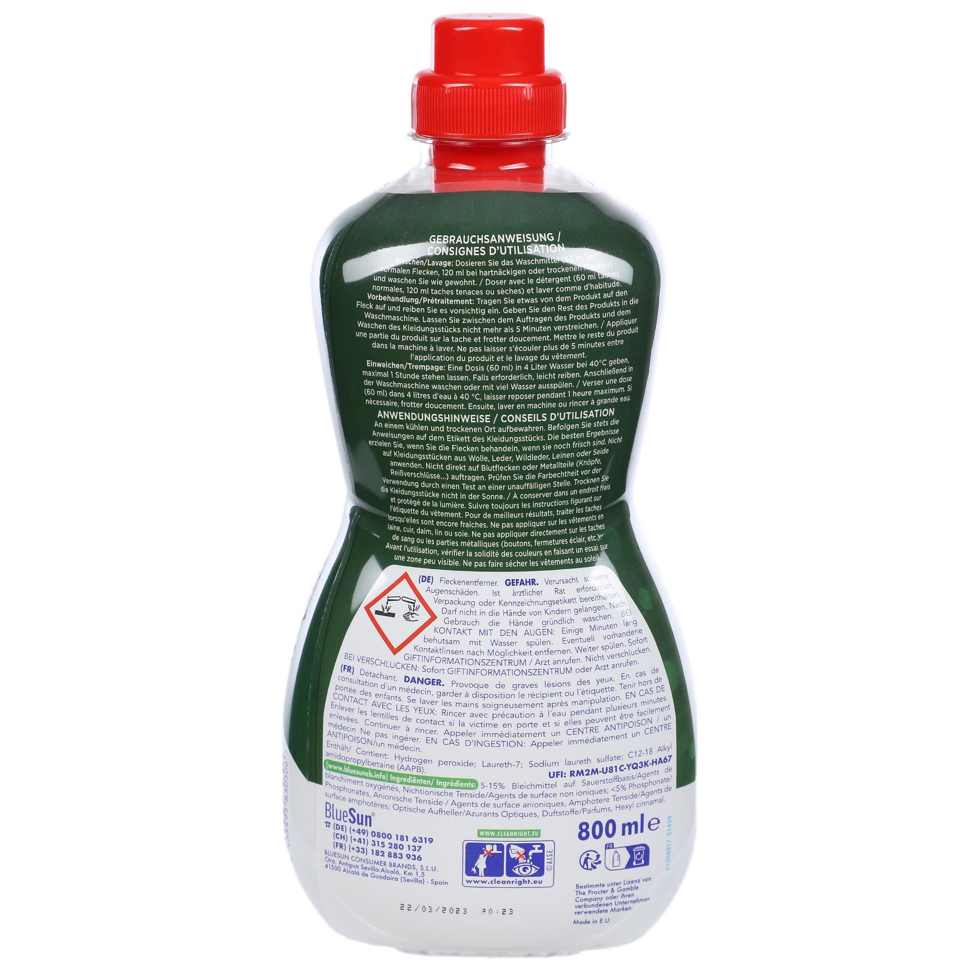 Stokomani Maison gel détachant textile blanc