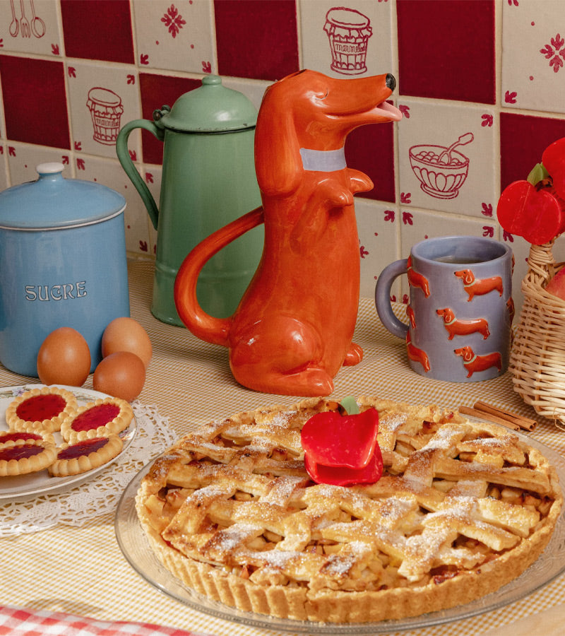 L'avant gardiste carafe teckel vase verre table fun