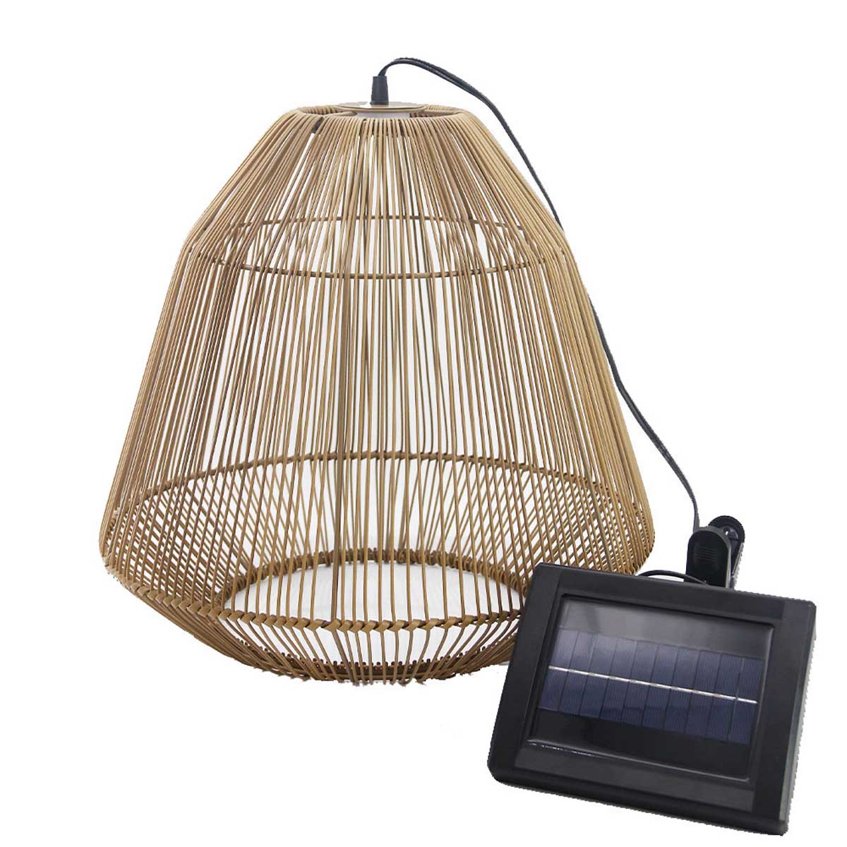 Red Deco Maya suspension solaire tressée LED H39cm