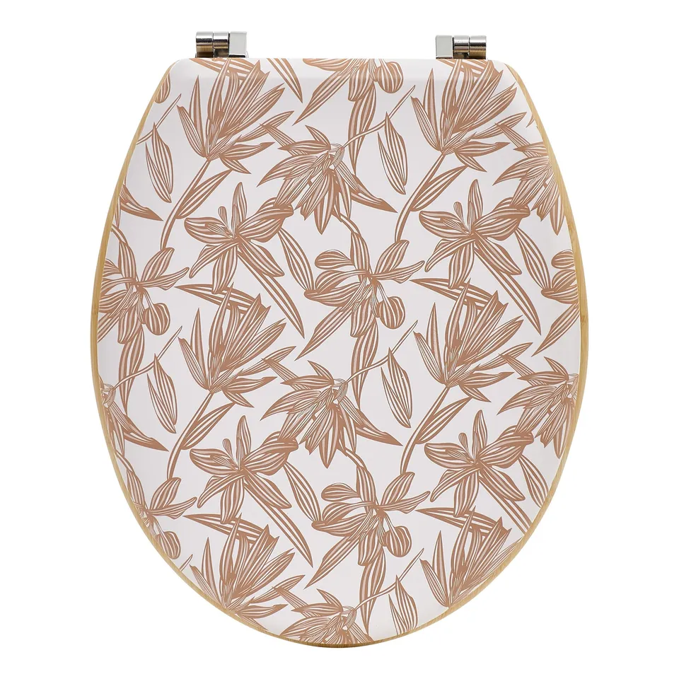 Stokomani Maison abattant WC motif fleur lunette toilette