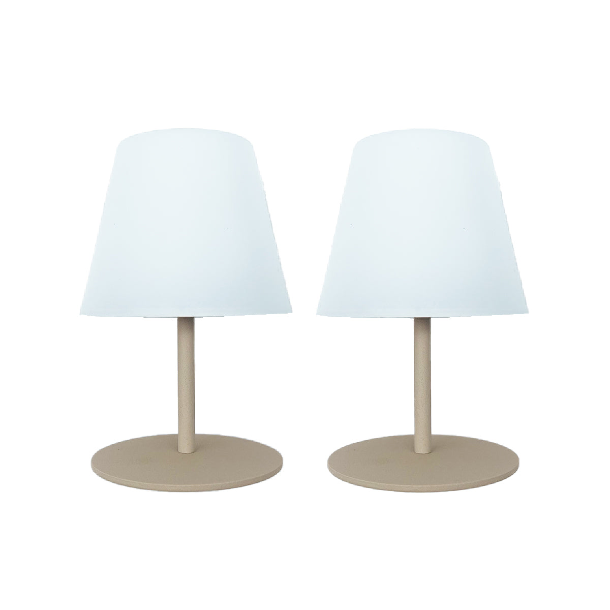 Red Deco Twins set 2 lampes sans fil crème H16cm USB-C