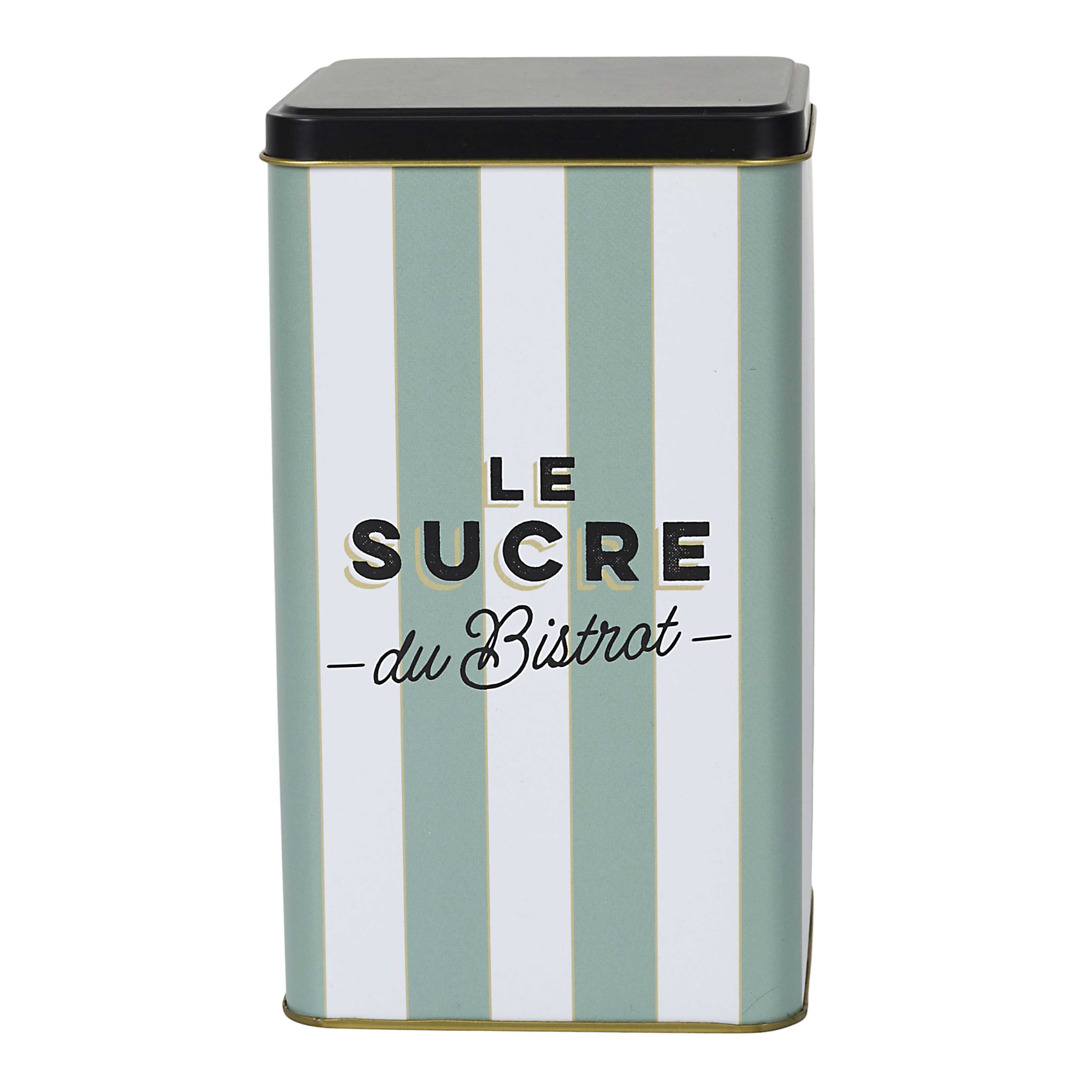 Stokomani Maison boîte à sucre métal Bistrot 10,8 cm