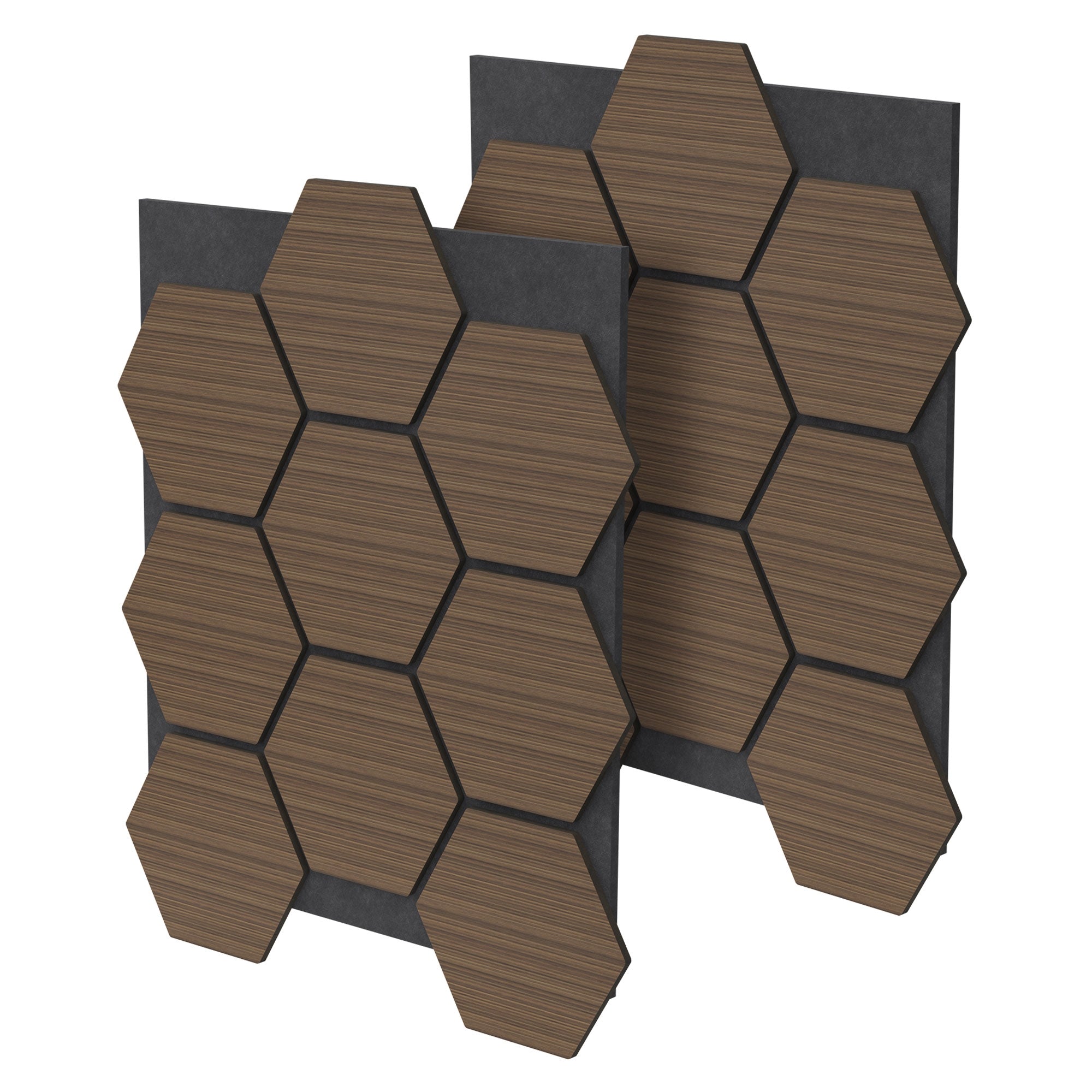 ECD Germany Panneau Acoustique Nid d'Abeille Brun 1 m²
