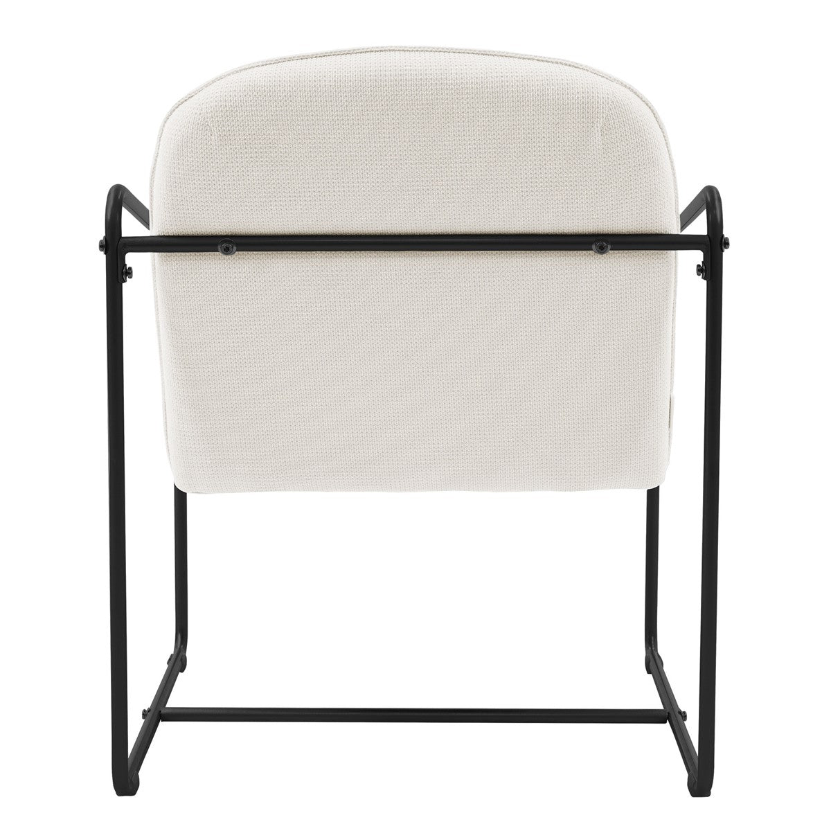ECD Germany ML-Design lot 2 fauteuils beiges tissu 65x61x76 cm