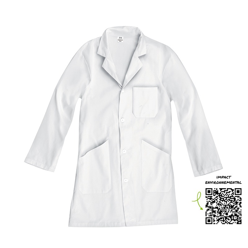 Safe Tool blouse blanche 190 g/m² XXL boutons
