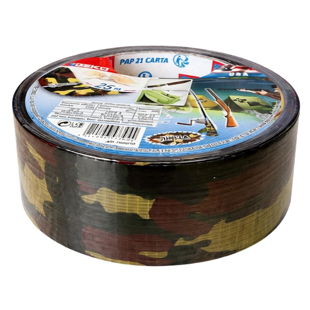 GEKO Adhésif américain toilé camo jungle 50 mm x 25 m