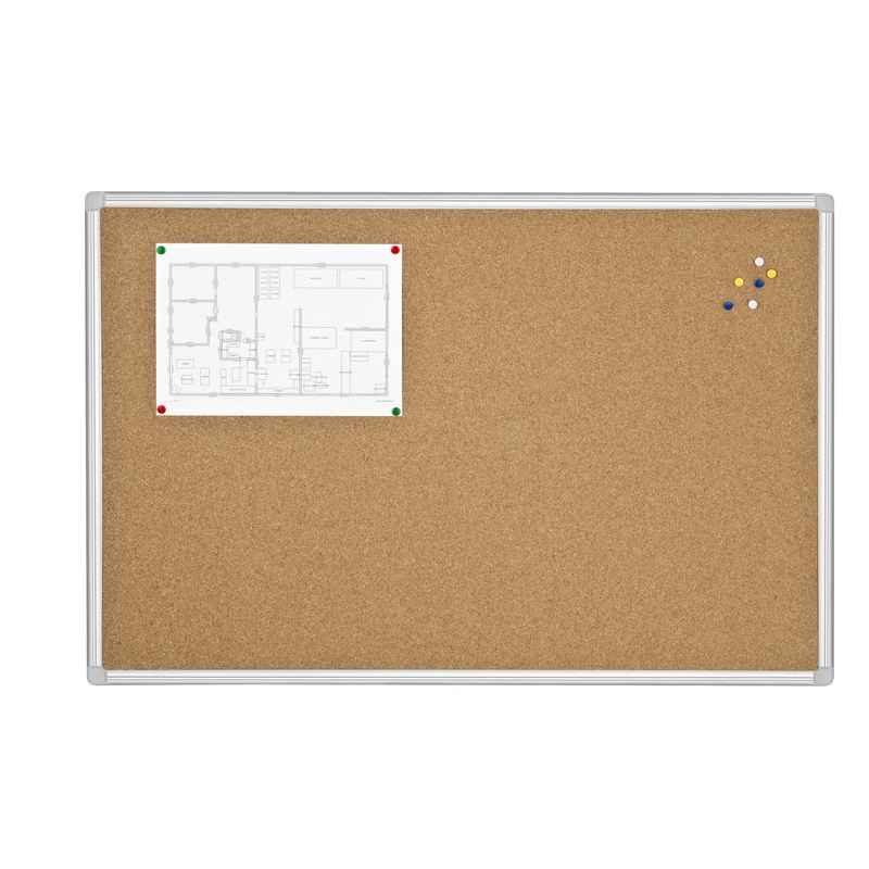 Safe Tool Tableau liège cadre alu 90 x 120 cm