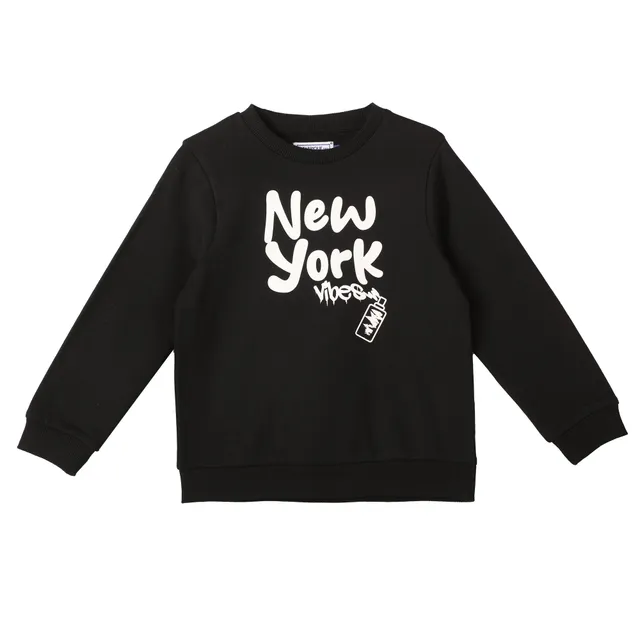 Ensemble jogging noir enfant sweat pantalon coton 2 pièces