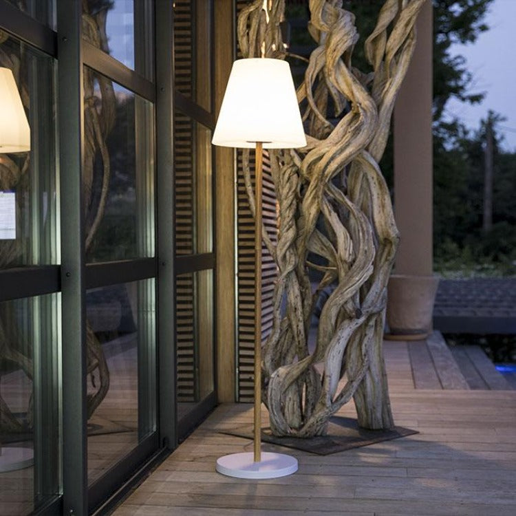 Red Deco Standy Wood Solar lampadaire solaire bois H150cm