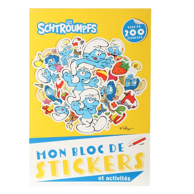 Schtroumpfs bloc stickers et activités enfant autocollants