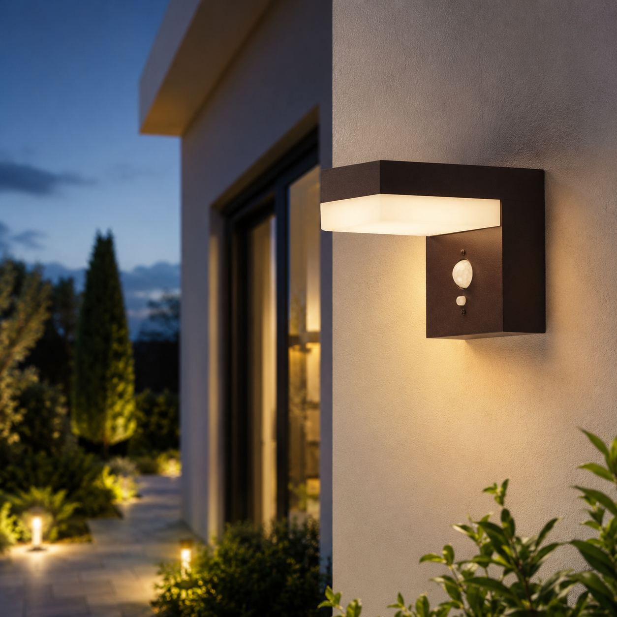 Red Deco CENOVA WALL applique solaire Corten blanc chaud