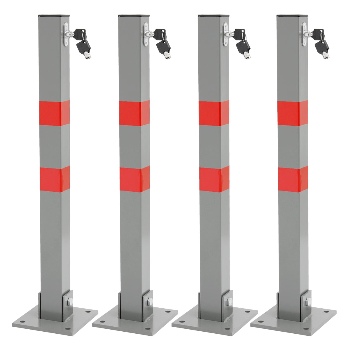ECD Germany barrière parking acier 70 cm avec clés