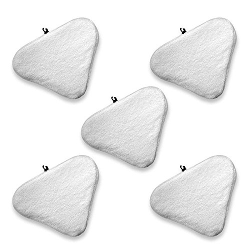 Shop-Story Maison lot 5 lingettes microfibres balai vapeur blanc