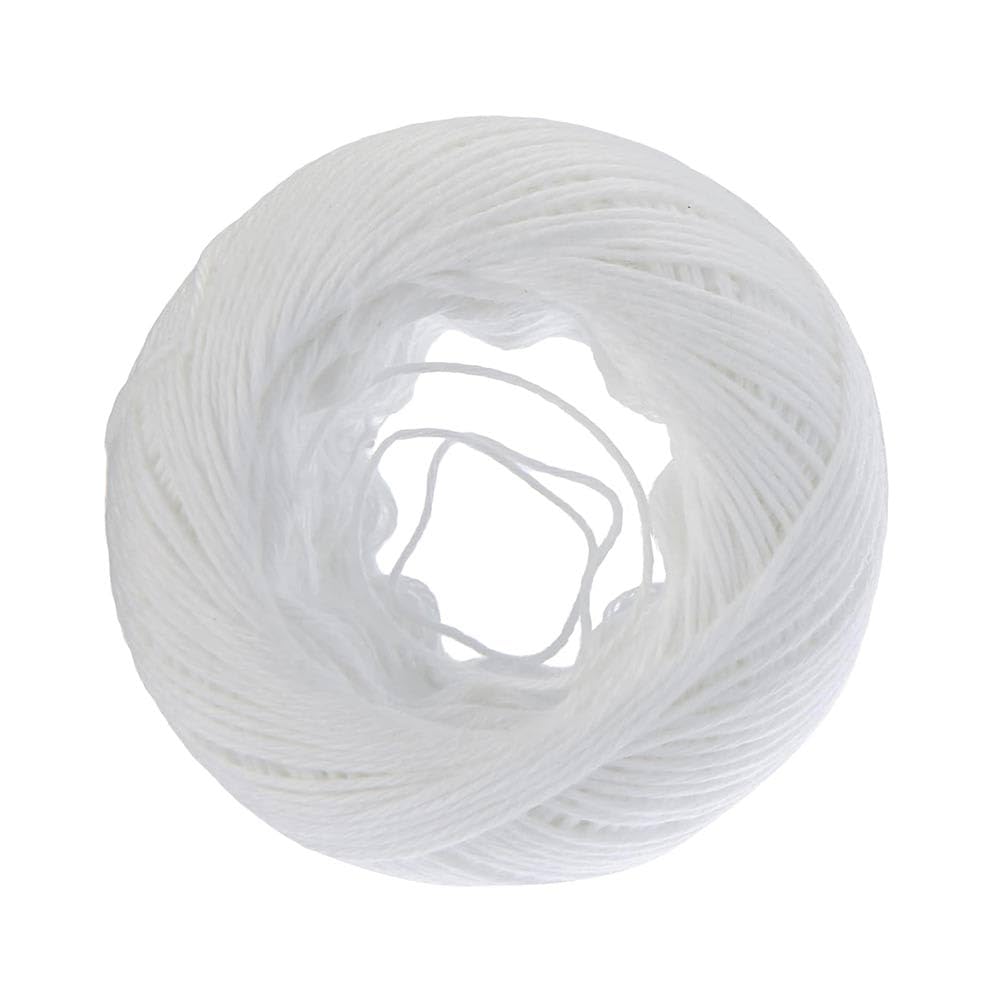 Shop-Story Ficelle Alimentaire Polyester Blanc 100 Mètres