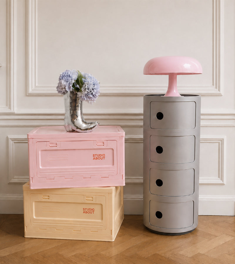 L'avant gardiste Nessino Rose lampe champignon rose édition Artemide