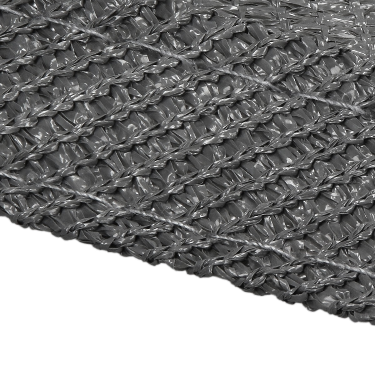 ECD Germany voile d'ombrage triangulaire gris 3,6 m HDPE anti-UV