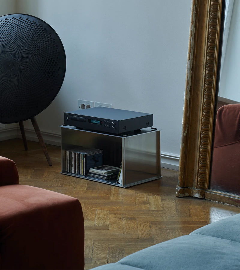 Neowise table d'appoint aluminium translucide design