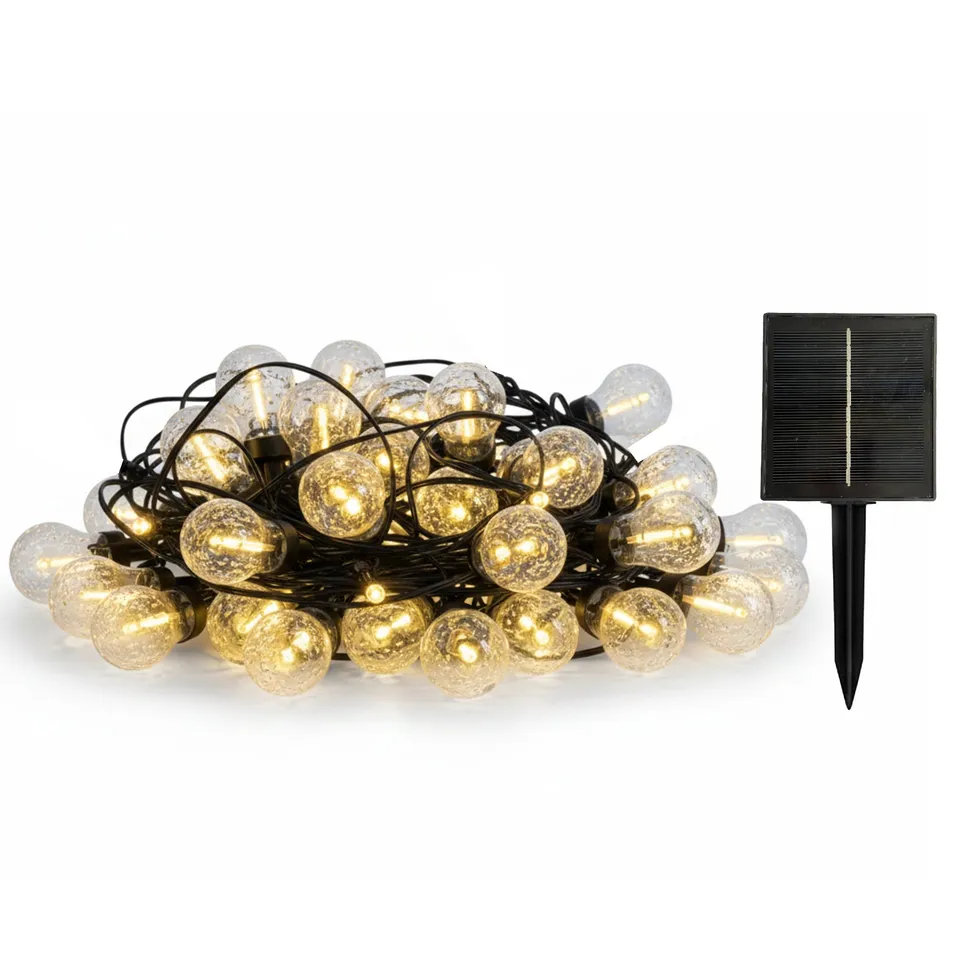 Red Deco Bubble String Light guirlande solaire 20m 25 LED