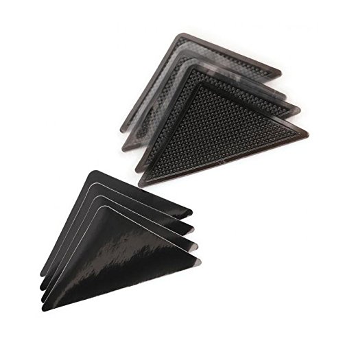 Shop-Story Maison Lot 4 Coins Antidérapants Tapis Triangle Polyuréthane