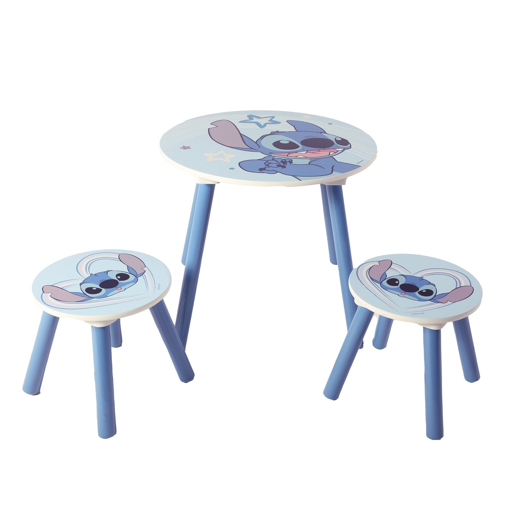 Stokomani Maison Stitch ensemble table + 2 tabourets enfant