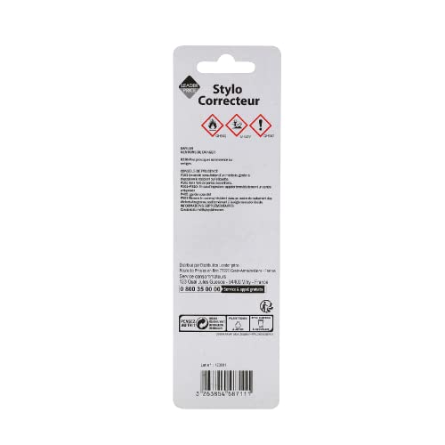 Leader Price Bazar stylo correcteur 7 ml blanc