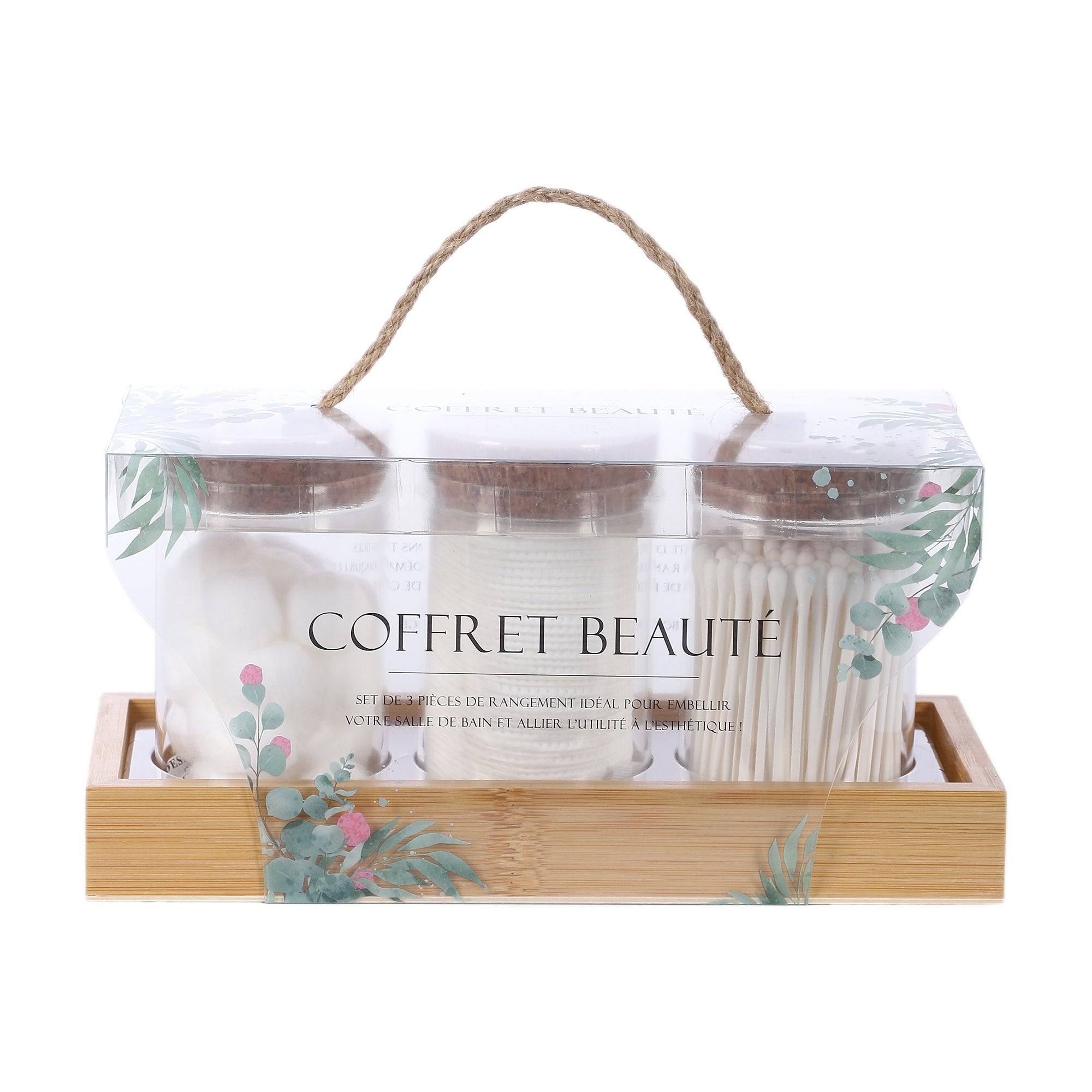 Stokomani Beauté Coffret Coton Tiges Visage Boules