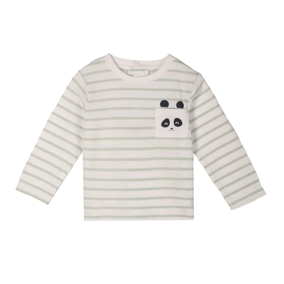Stokomani Mode tee-shirt bébé manches longues blanc 6 mois