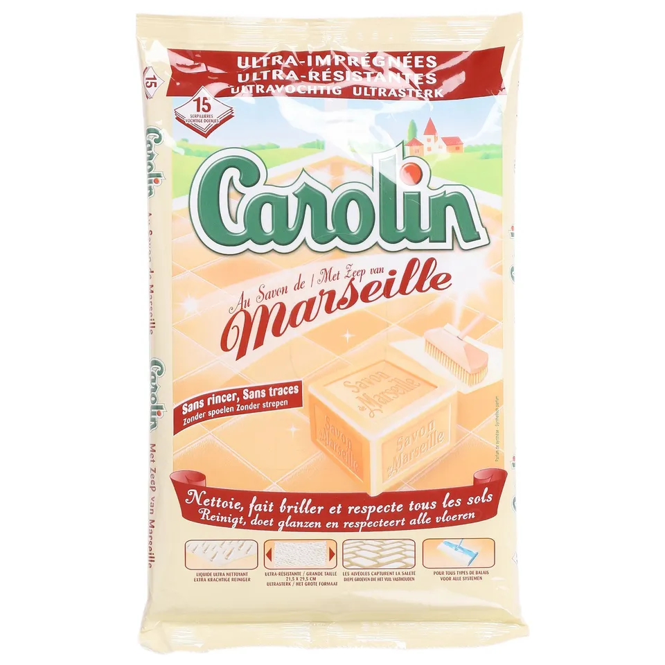 Stokomani Maison 15 Lingettes Sols Savon de Marseille
