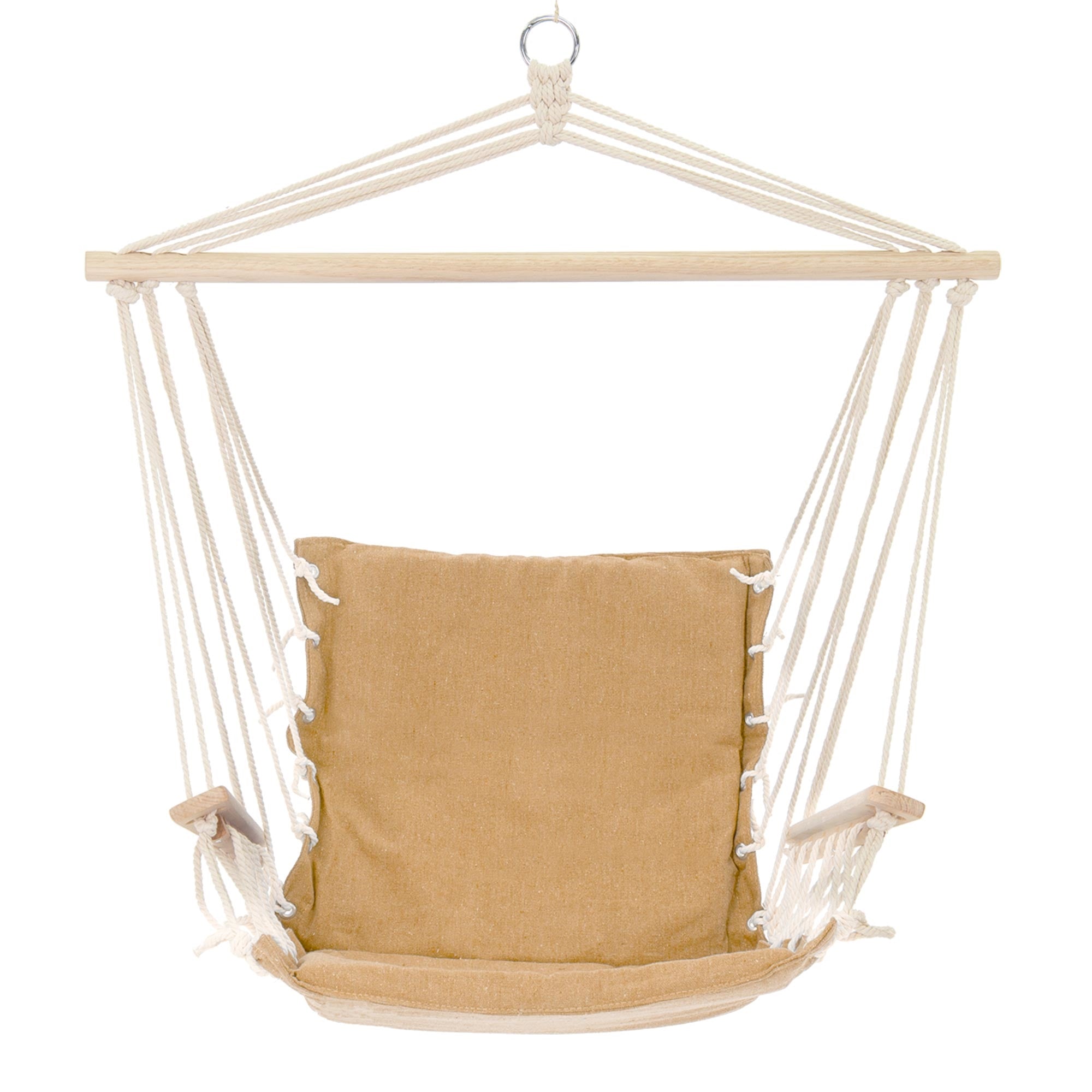 ECD Germany Sport fauteuil suspendu terracotta coton 210cm