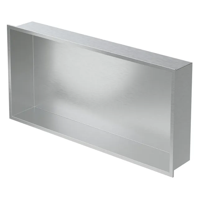 ECD Germany Sanitär niche douche 60x30 cm inox argent