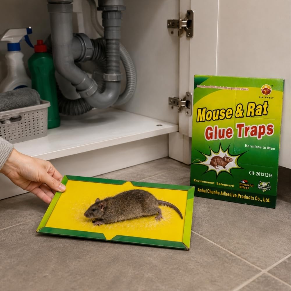 Shop-Story Maison piège souris collant x3 21x15,5cm non toxique