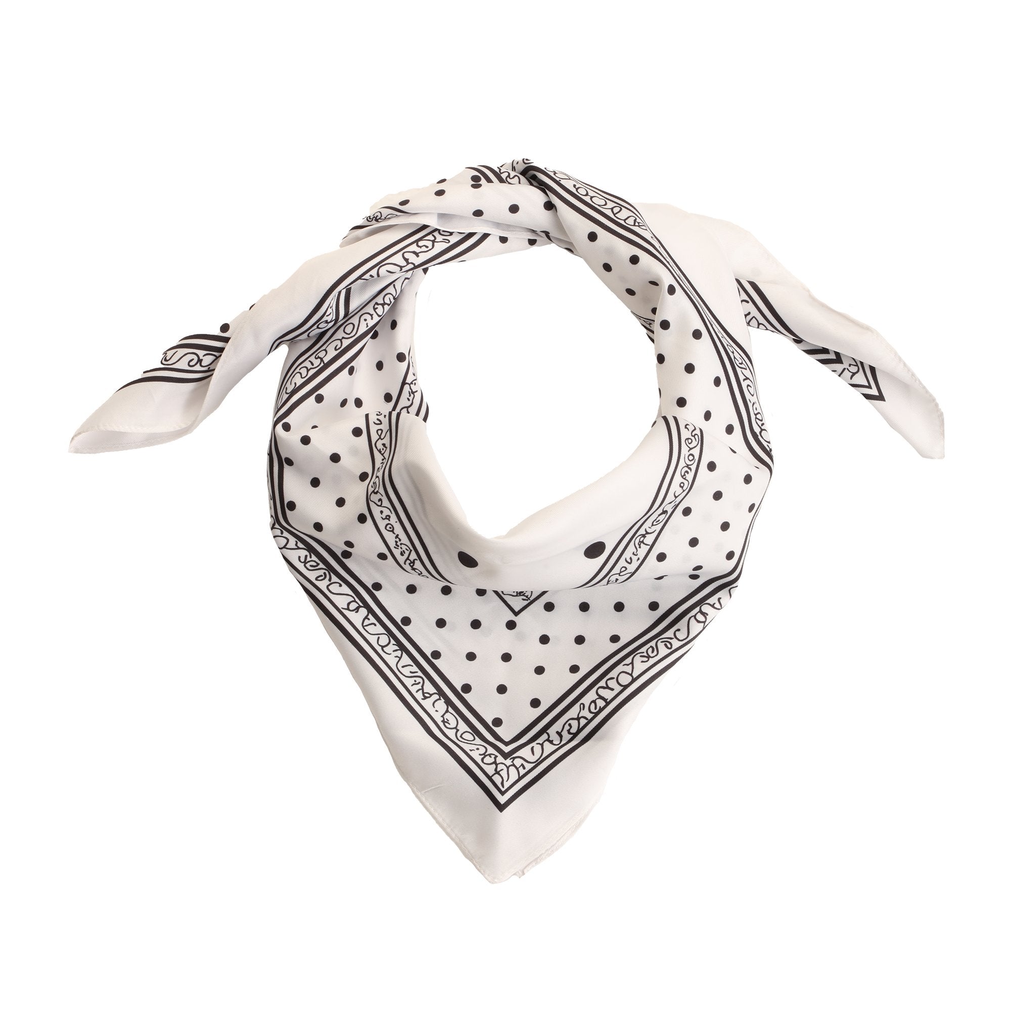 Stokomani Mode Étole satin motif géométrique femme