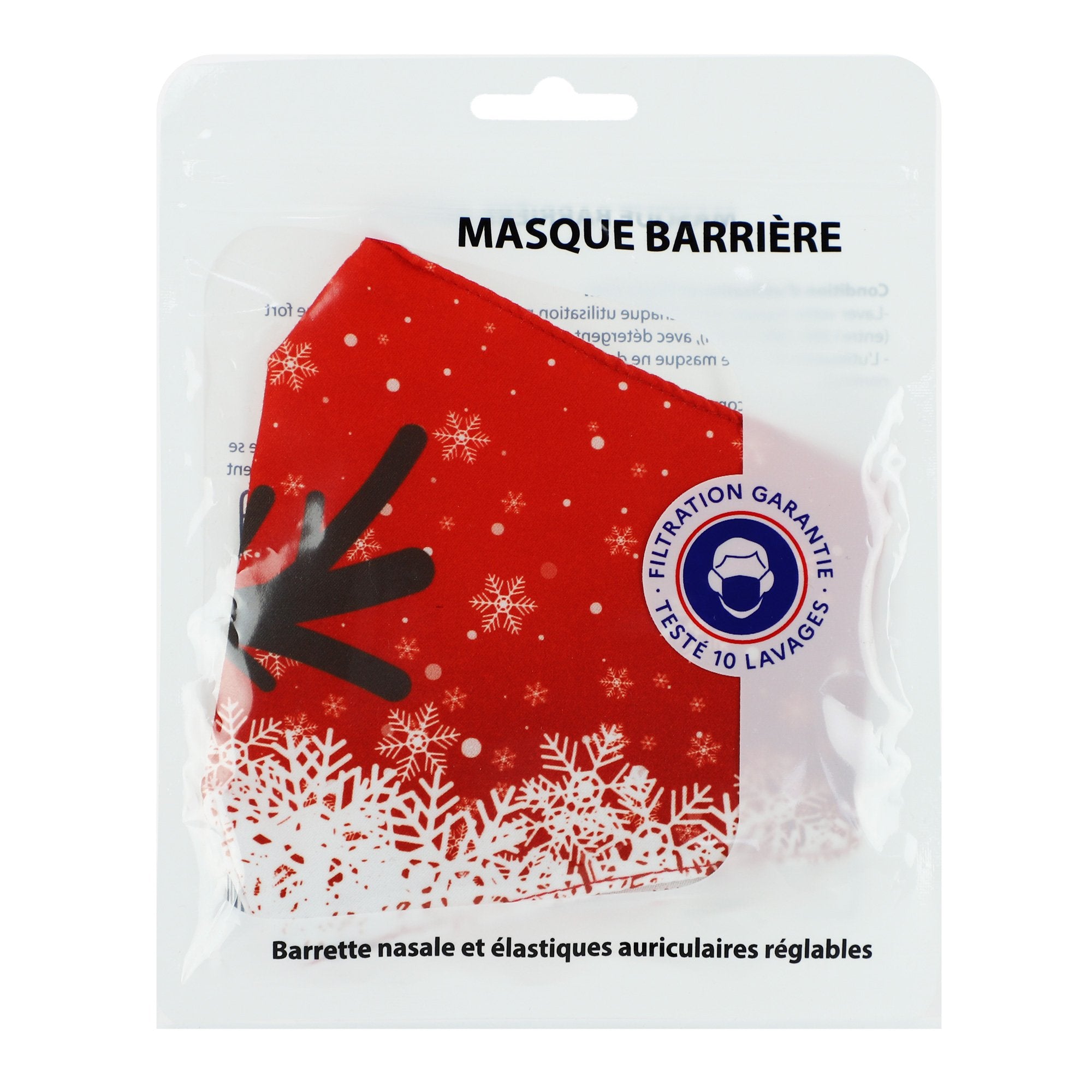 Stokomani Beauté et bien-être masque tissu réutilisable adulte Noël