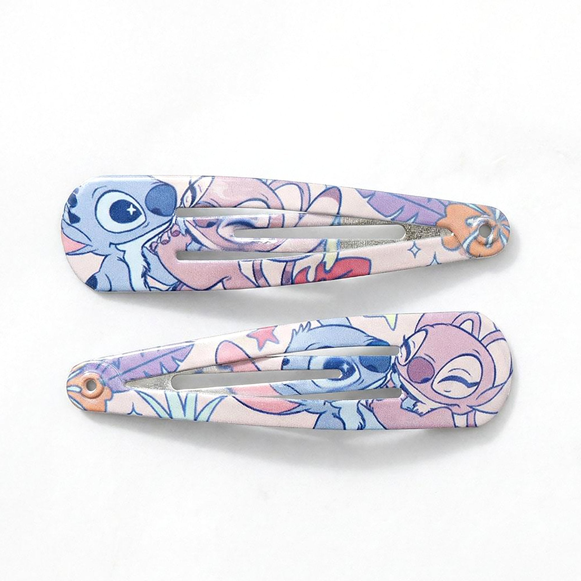 Barrettes cheveux clic-clac Lilo et Stitch lot 6 fantaisie